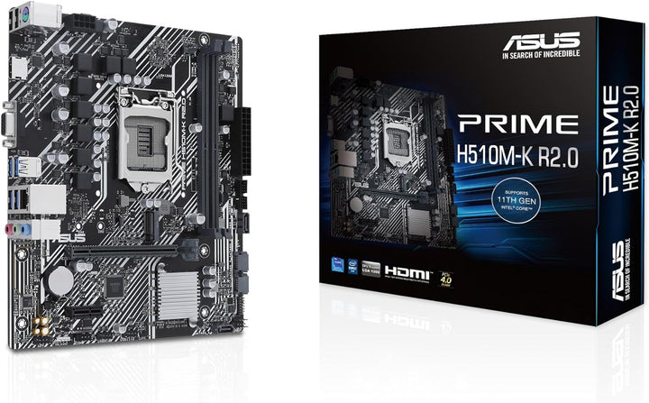 ASUS Prime H510M-K R2.0 Mainboard Sockel Intel LGA 1200 (Intel H470 Chipsatz, micro-ATX, DDR4 Speich