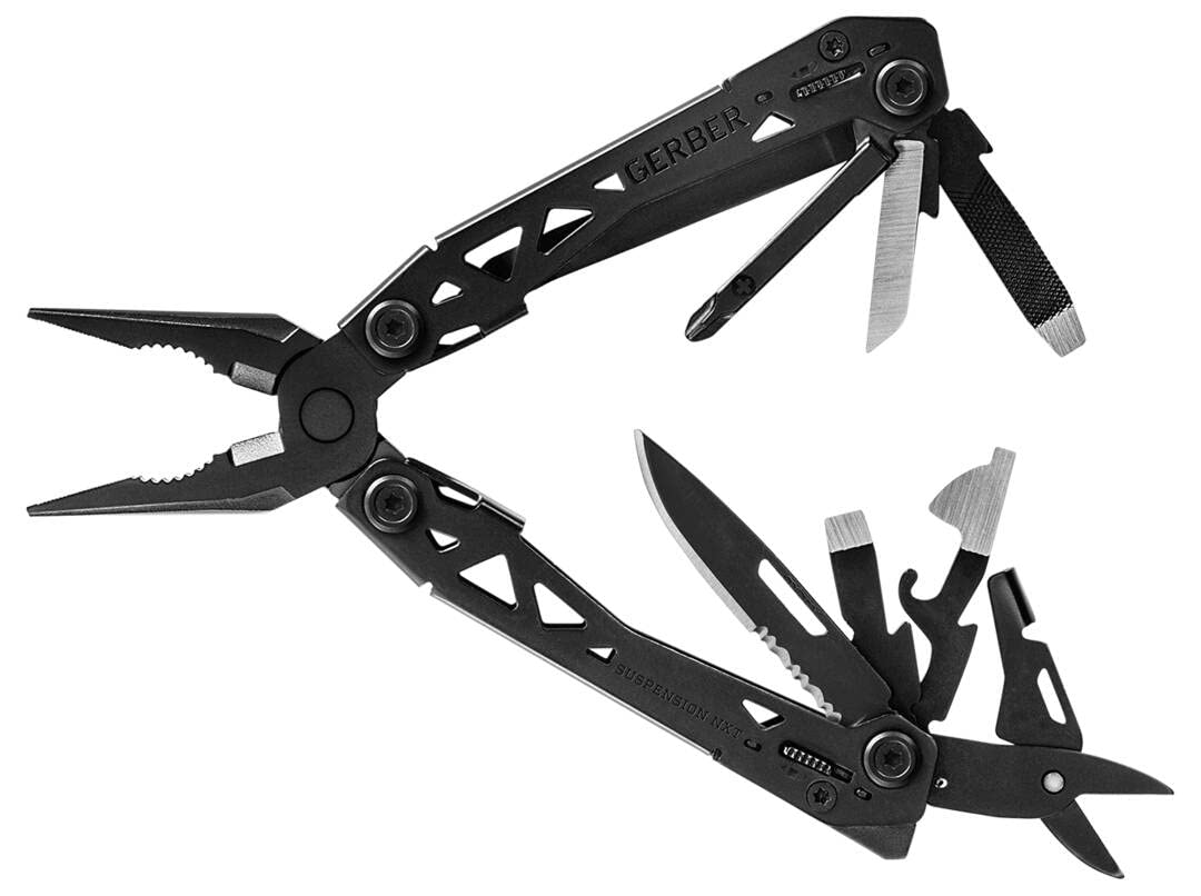Gerber Multi-Tool mit Gürtel-Clip und 15 Funktionen, Suspension NXT, Gewicht: 190 g, Länge geschloss