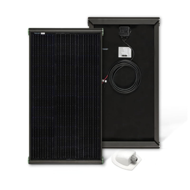 MOSCATELLI Camping Solaranlage Black Boost Komplettset 200W Monokristallin Solar Panel für Wohnmobil