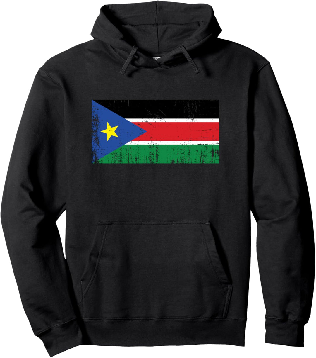Südsudan Flagge Geschenk Fussball-Fan Sport Erwachsene Kinder Pullover Hoodie