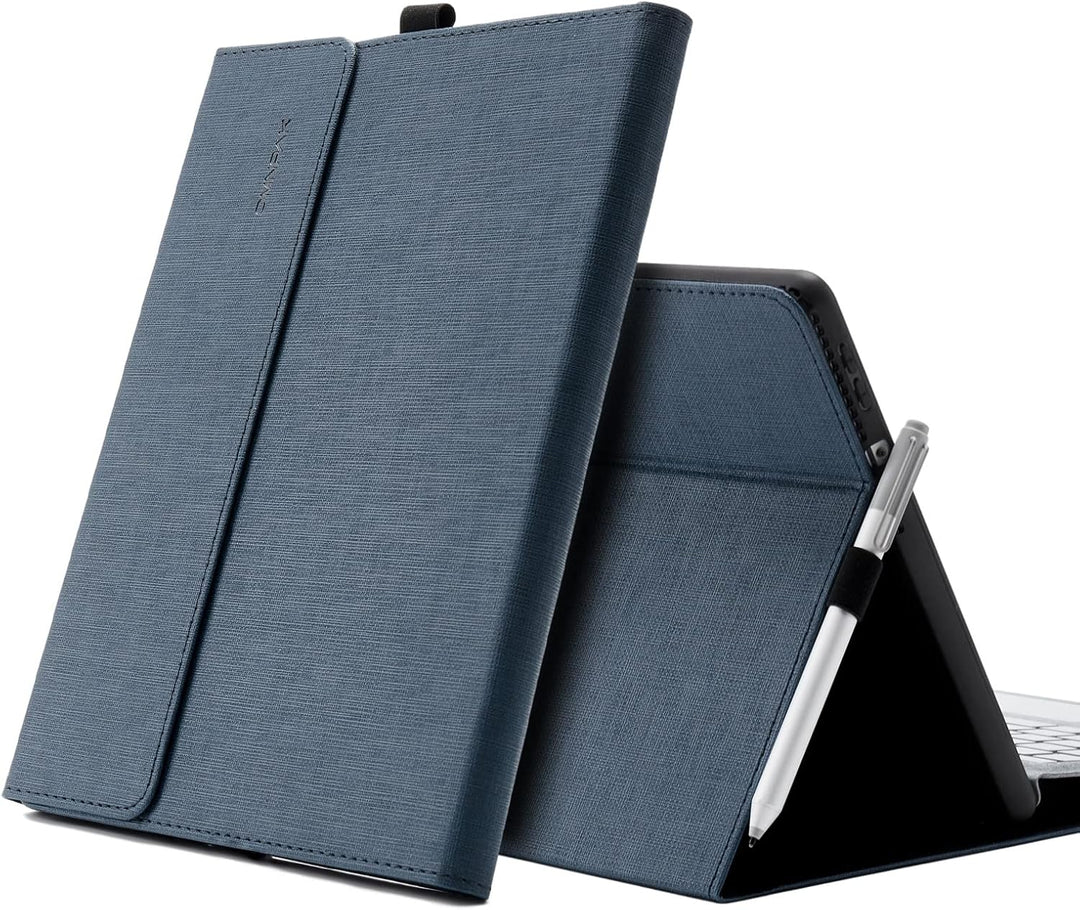 Omnpak Hülle für Surface Pro 8 Tablet, Business-Hülle mit Stifthalter, Einstellbarer Multi-Betrachtu