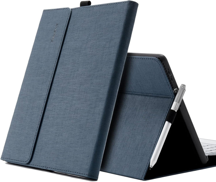 Omnpak Hülle für Surface Pro 8 Tablet, Business-Hülle mit Stifthalter, Einstellbarer Multi-Betrachtu