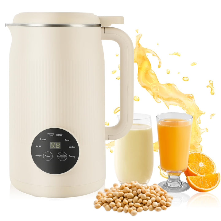 Gugxiom Pflanzenmilchbereiter, 1200 ml Automatische Sojamilch Maschine, Nussmilch Maschine, für Selb