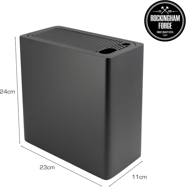 Rockingham Forge Universal-Messerblock, extra grosser Aufbewahrungsblock mit 28 Schlitzen, schwarz,