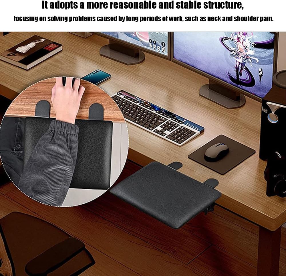 Armauflage Schreibtisch,Schreibtisch Verlängerung,Ergonomische Klappbare Computer-Schreibtischarmleh