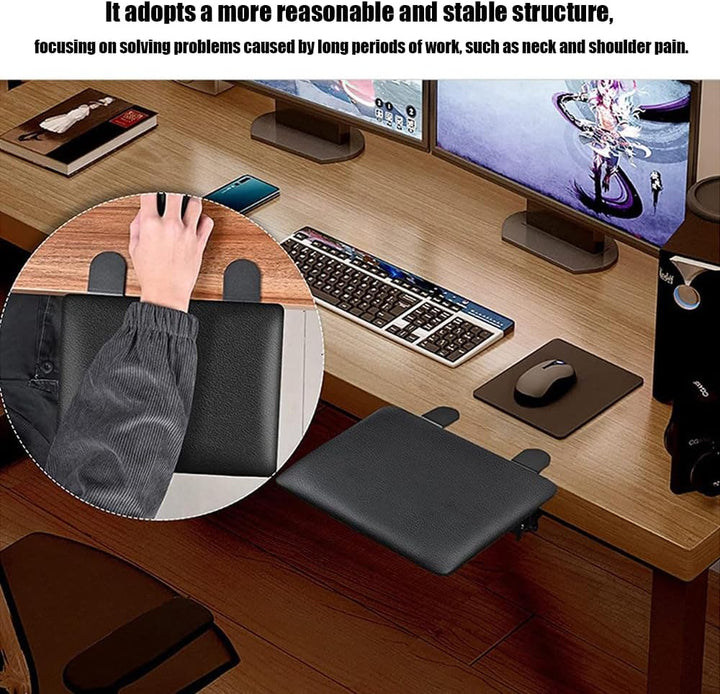 Armauflage Schreibtisch,Schreibtisch Verlängerung,Ergonomische Klappbare Computer-Schreibtischarmleh
