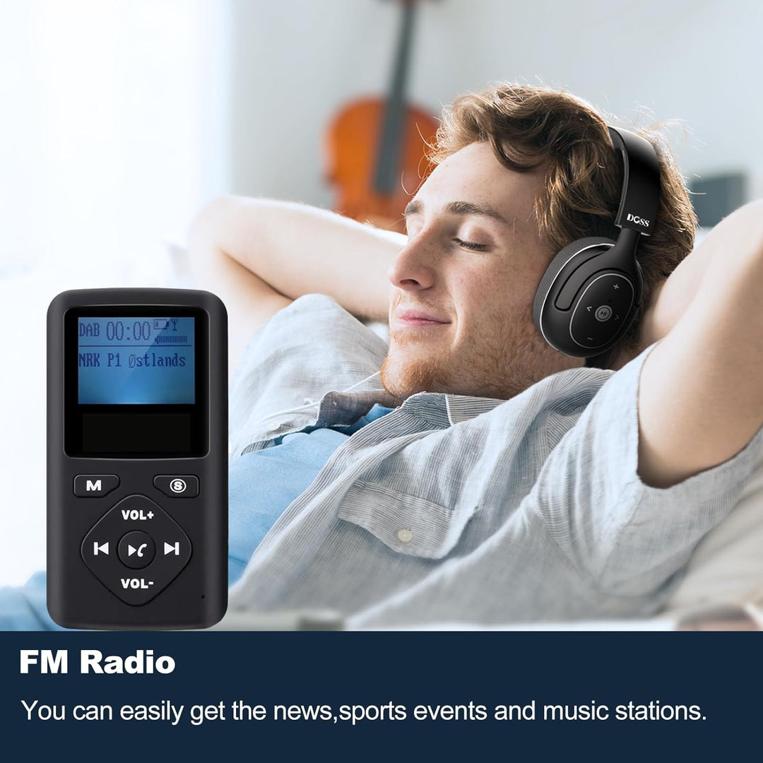 Tragbares Digitales Radio, PersöNliche Tragbare Digital Radio, Mp3 Player Miniradio,Wiederaufladbare