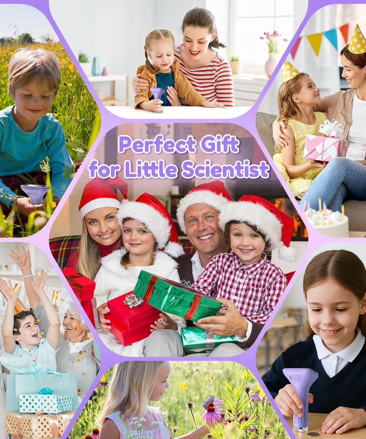 USCAMEL Digitales Mikroskop für Kinder 5-7: 1000x Handgehaltenes Mikroskop mit 2-Zoll-Bildschirm Tas