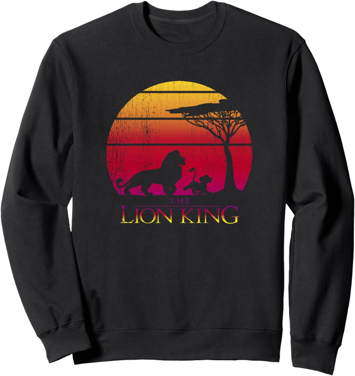 Disney Lion King Vintage Sunset Logo Sweatshirt