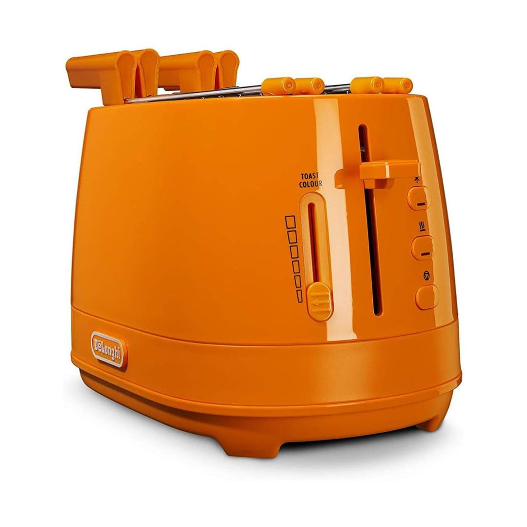 De Longhi CTLAP2203 Toaster mit Zange, 550 Watt. Arancio, Arancio