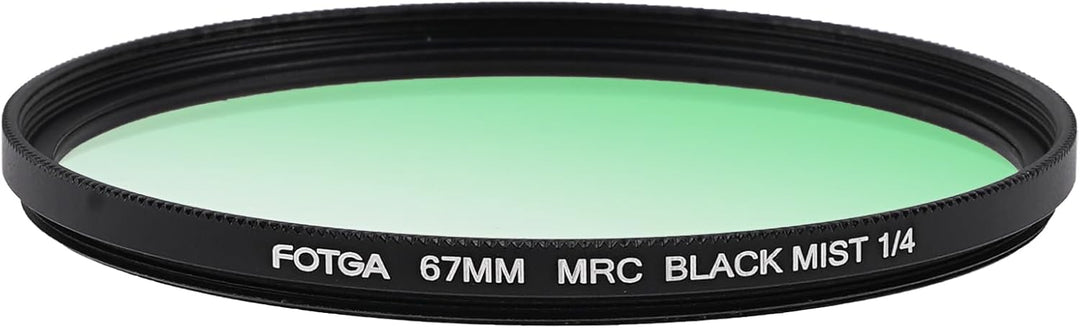 FOTGA Filter 67mm Black Promist 1/4, Schwarz-Diffusionsfilter Effektfilter aus Optisches Glas mit Ei