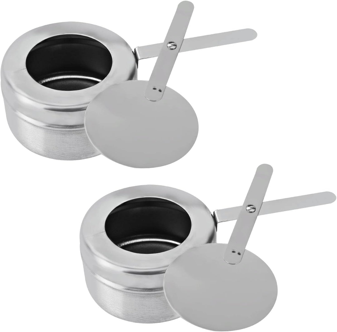 Youyijia 2PC 9L Edelstahl Warmhaltebehälter Buffetwärmer Warmhaltebehälter Speisenwärmer mit Faltbar