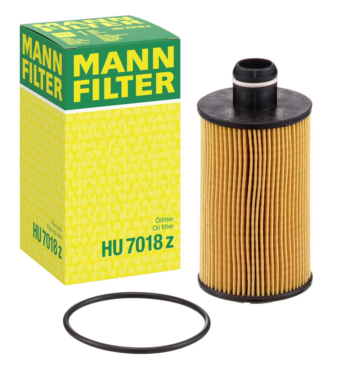 MANN-FILTER HU 7018 z Ölfilter – Ölfilter Satz mit Dichtung / Dichtungssatz – Für PKW Single, Single