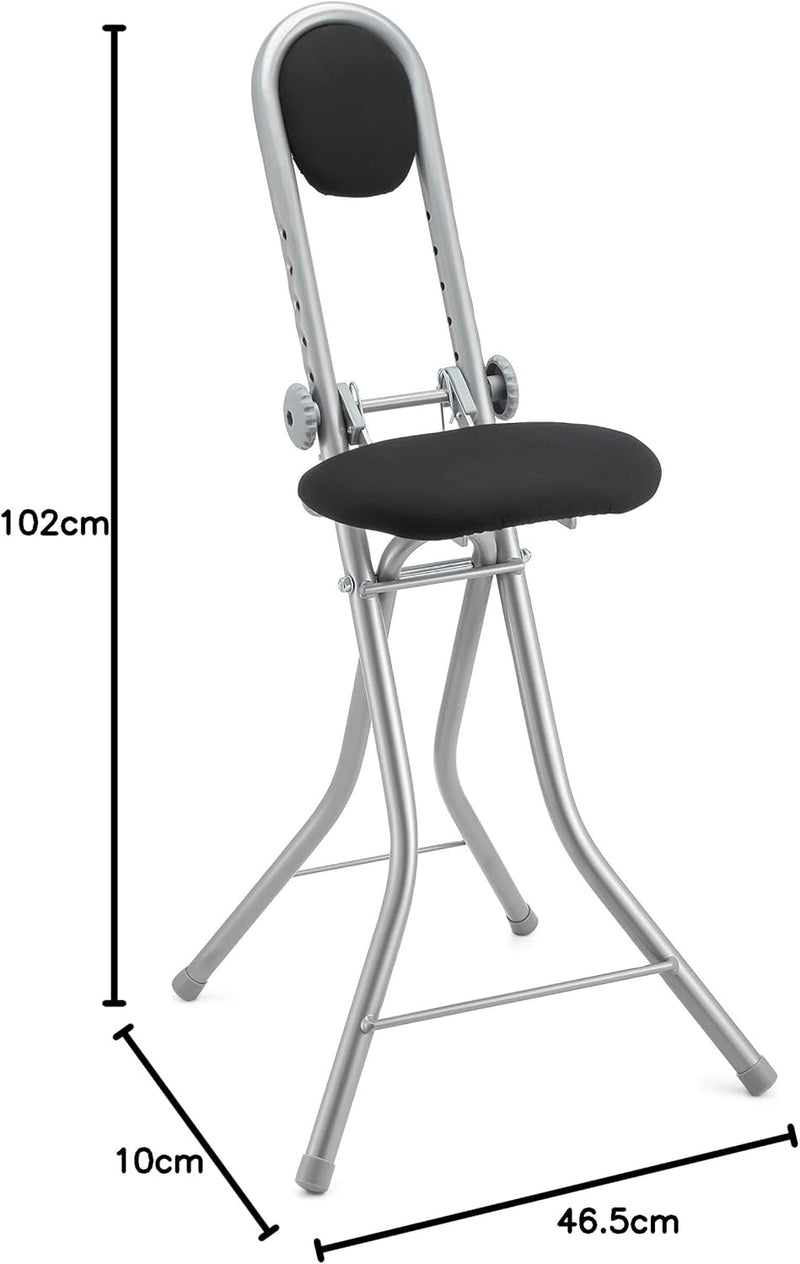 Ribelli Stuhl mit Verstellbarer Rückenlehne, für Küche, Büro, Küche, Stuhl, höhenverstellbar, ca. 10