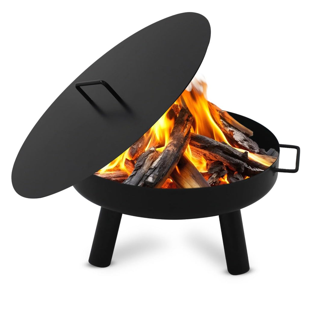 Abdeckung passend für Feuerschale Ø 60 cm, Abdeckung für Feuerstelle für den Garten, Terrasse und Ba