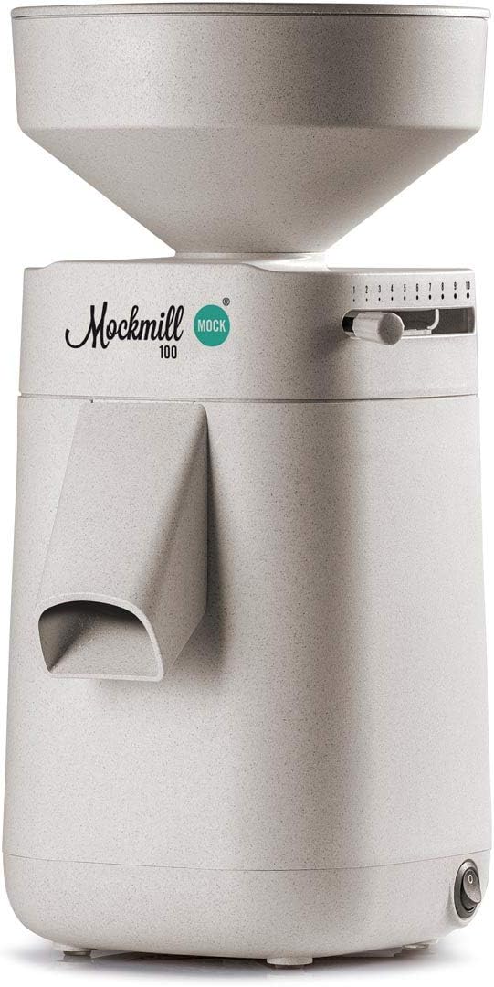 Getreidemühle Mockmill 100 | Made in Germany | Edelkorund und Keramik Mahlstein (Mockmill 100 + Bio