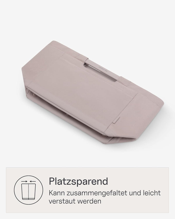 Kapten & Son Vaasa Einkaufskorb faltbar Muted Rose 25 L | Korb Rosa stabil | Inklusive Einkaufswagen