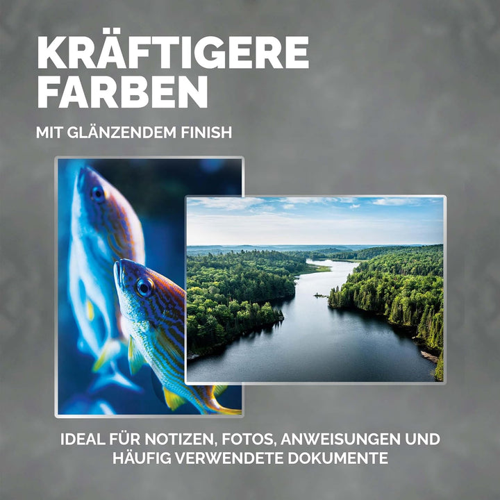 Fellowes Laminierfolien A4, 125 Mikron (2 x 125 mic), glänzende Heisslaminierfolien im Value Pack mi