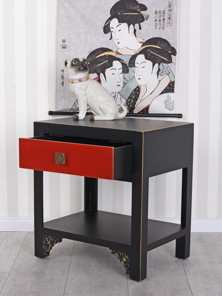 China Schrank Nachtschrank Vintage Nachttisch Nachtkonsole Nachtkommode Ablage mya054 Palazzo Exklus