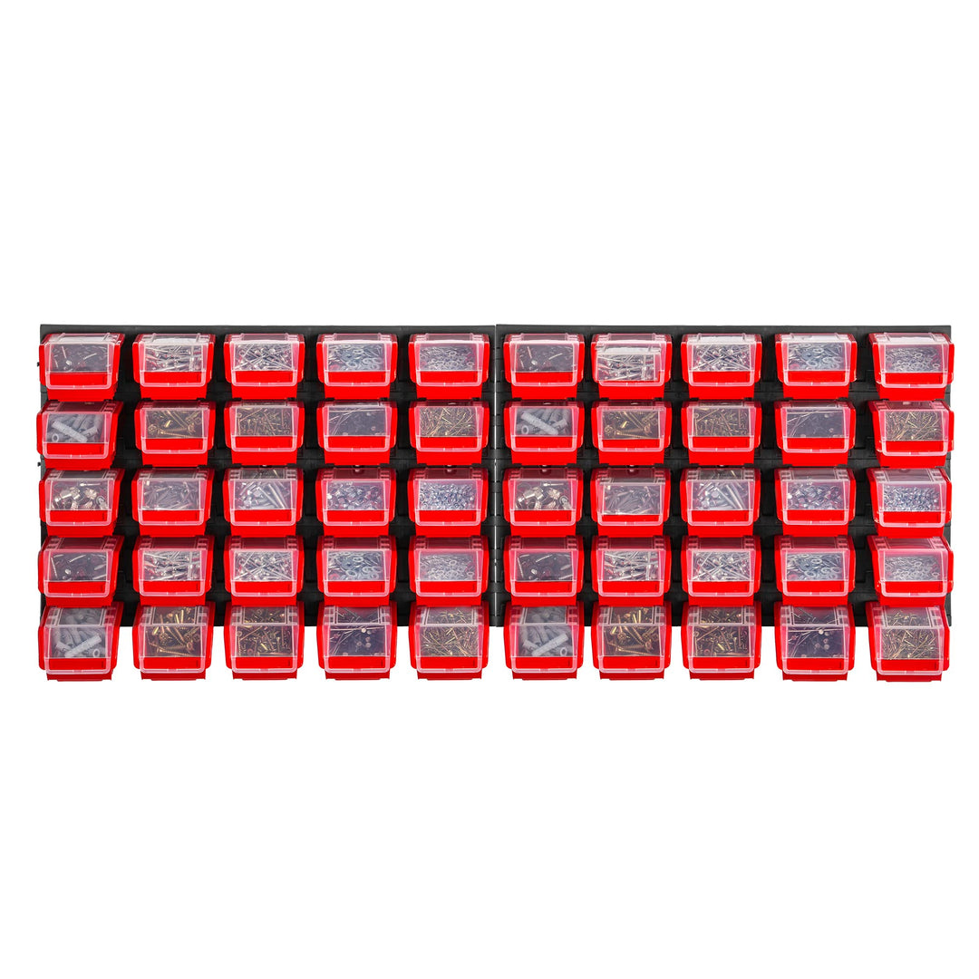 KADAX Werkstattregal, 116x39cm Werkzeugwandregal aus robustem Kunststoff, UV-Resistentes Lagersystem