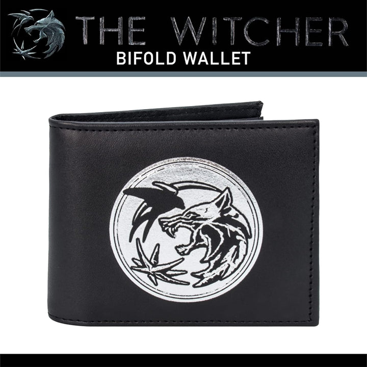 Concept One Netflix The Witcher Bifold Reisebrieftasche, Schwarz