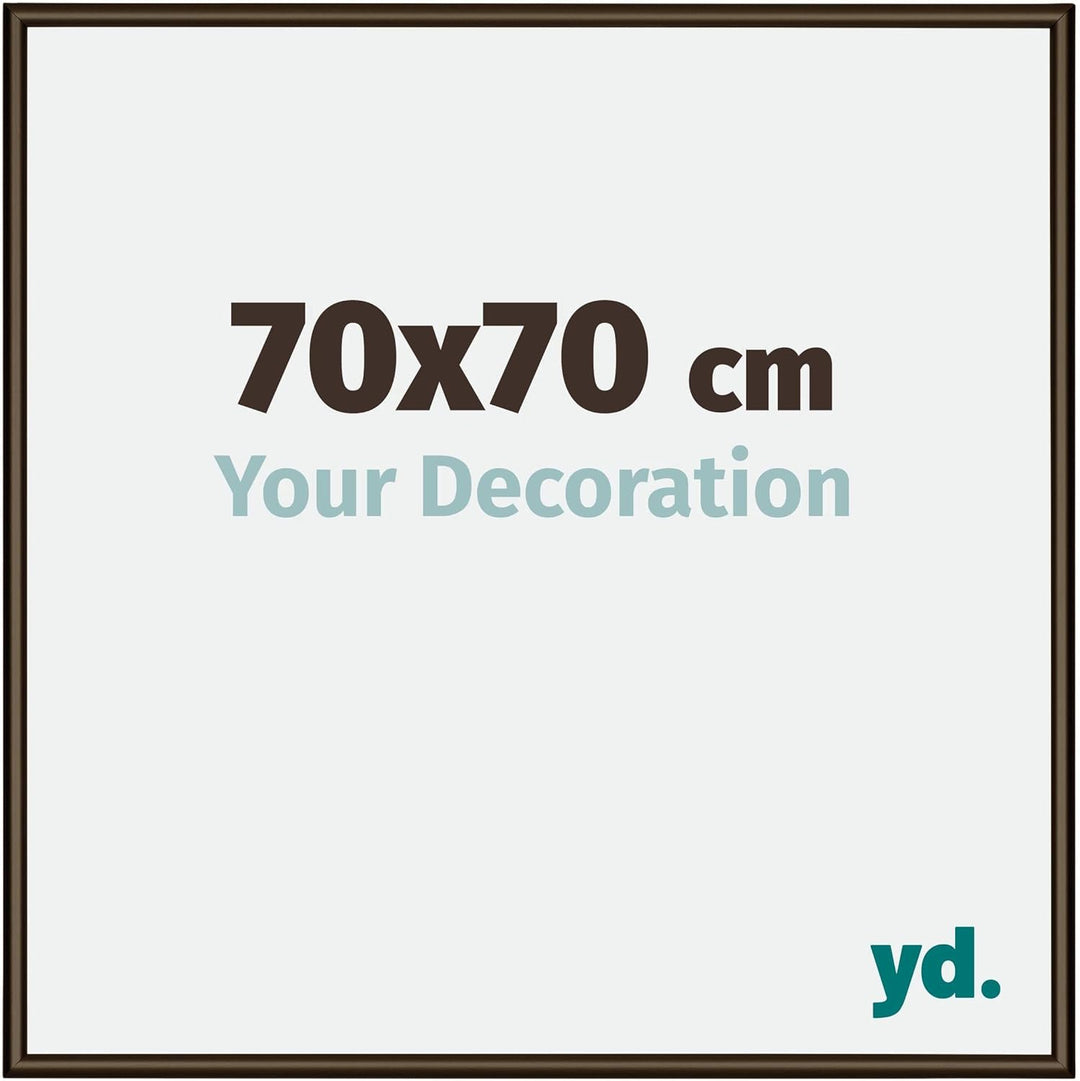 yd. Your Decoration - Bilderrahmen 70x70 cm - Bilderrahmen aus Aluminium mit Acrylglas - Antireflex