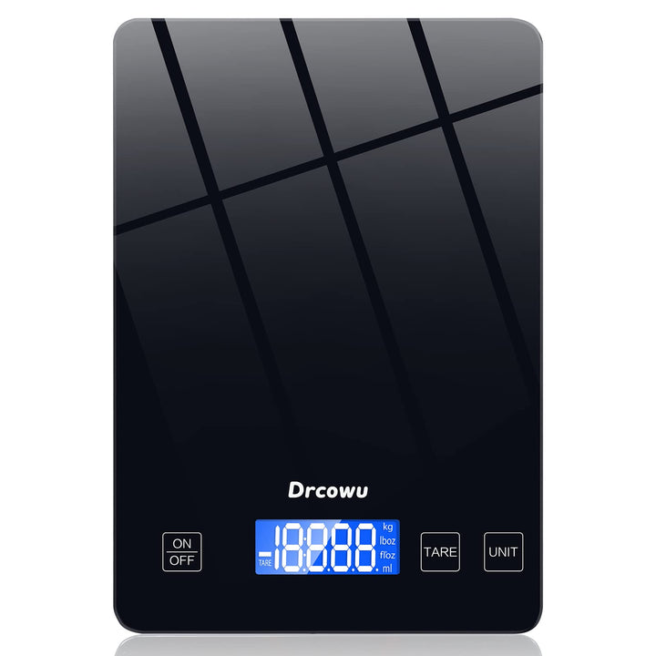 Küchenwaage Digitale, 15kg Professionelle Waage Küchenwaage, Wasserdicht küchenwaagen mit LCD-Displa
