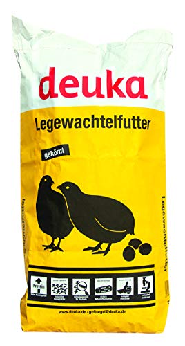 deuka Legewachtelfutter 25 kg, Wachtelfutter, Legewachtel Futter, Wachtel 2 mm Pellets