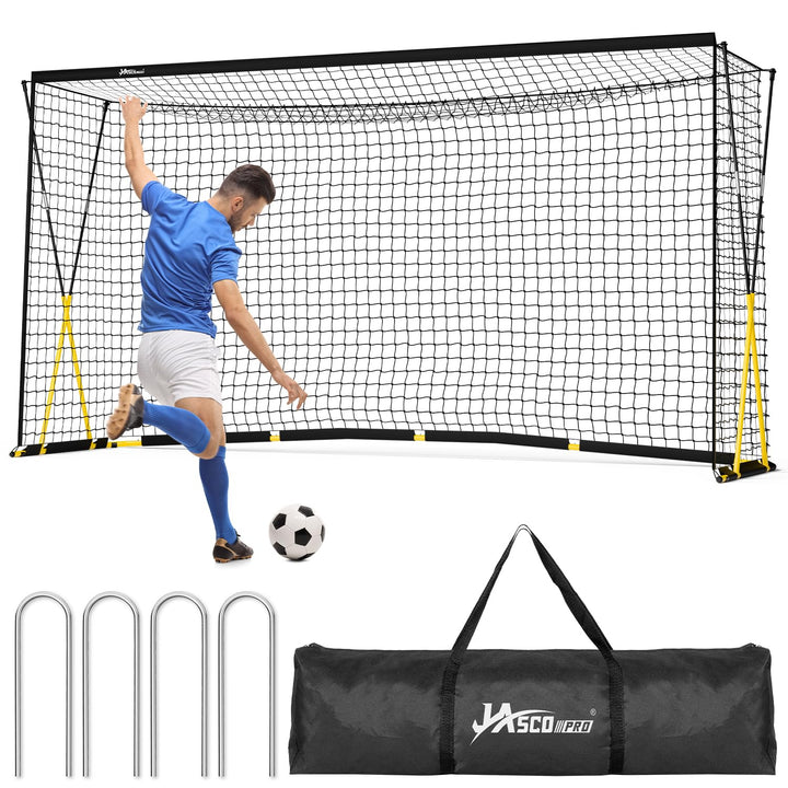JASCOPRO 366*180cm Fussballtor, grosses Fussballtor für Kinder und Erwachsene