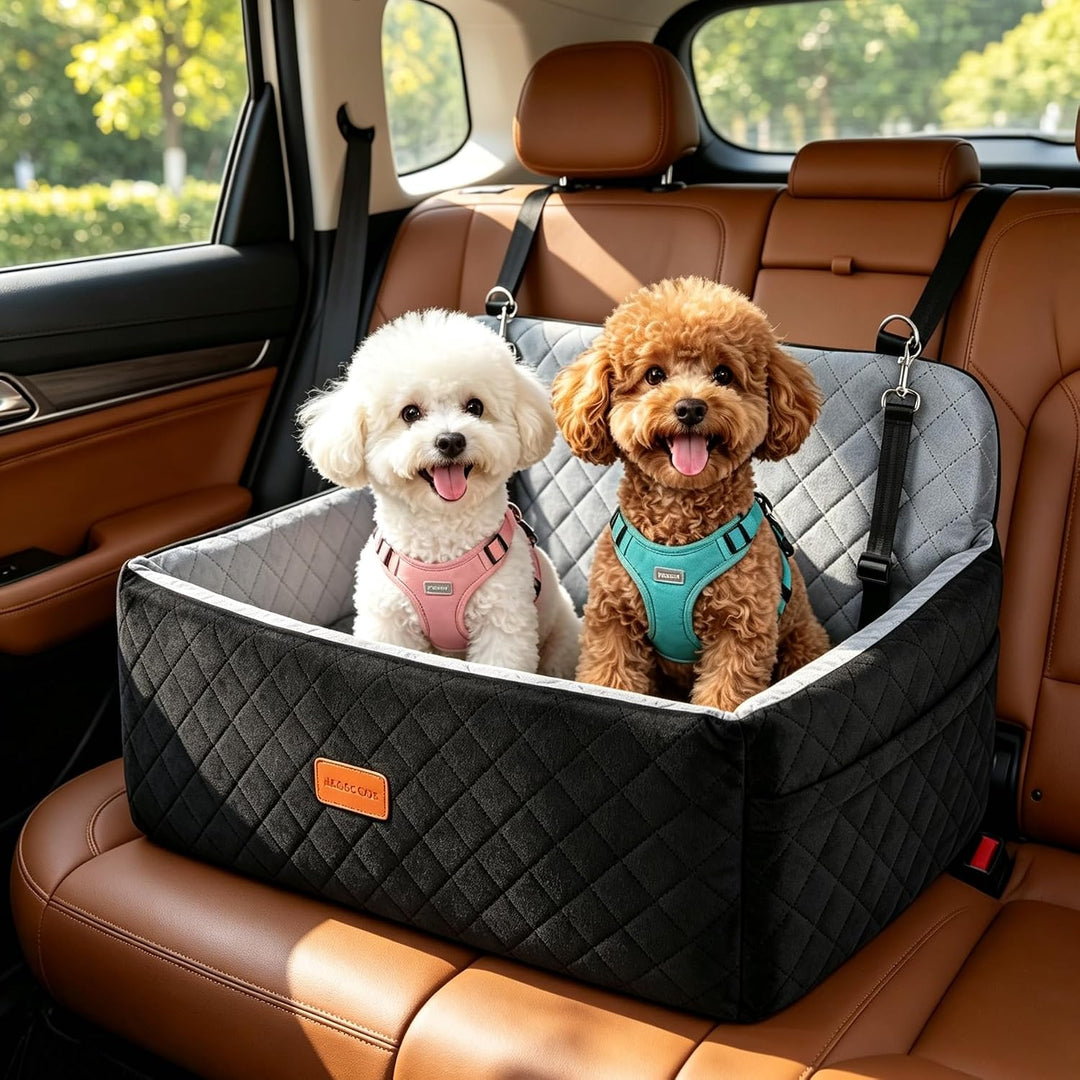 Hunde autositz für mittlerer/grosse Hunde, Hundeautositz für mittlerer oder 2 kleine Hund, Abnehmbar