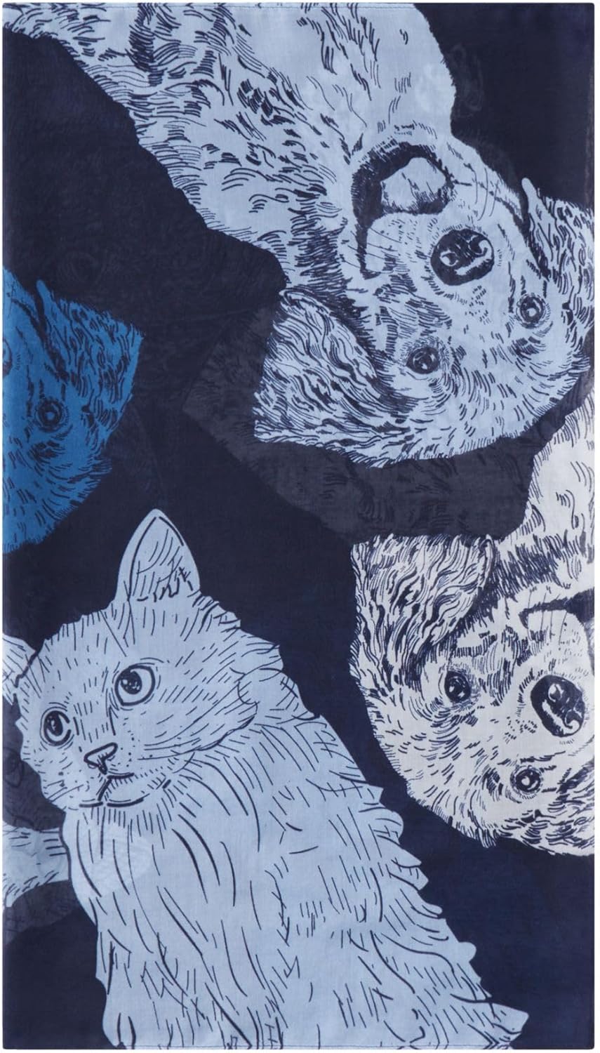CODELLO PRINTED LOOP RECYCLED POLYESTER CAT - 2X80X70CM