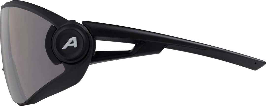 ALPINA 5W1NG QV - Kontrastverstärkende, Selbsttönende & Beschlagfreie Sport- & Fahrradbrille Mit 100