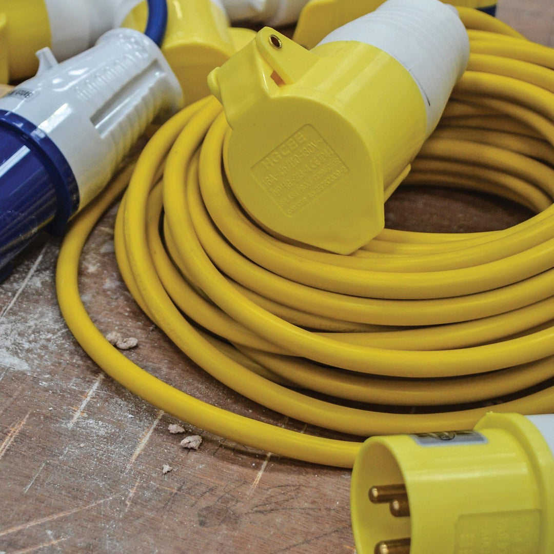 Faithfull tl14hduty Trailing Blei (110 Volt), 14 m 16 Amp 2,5 mm Kabel