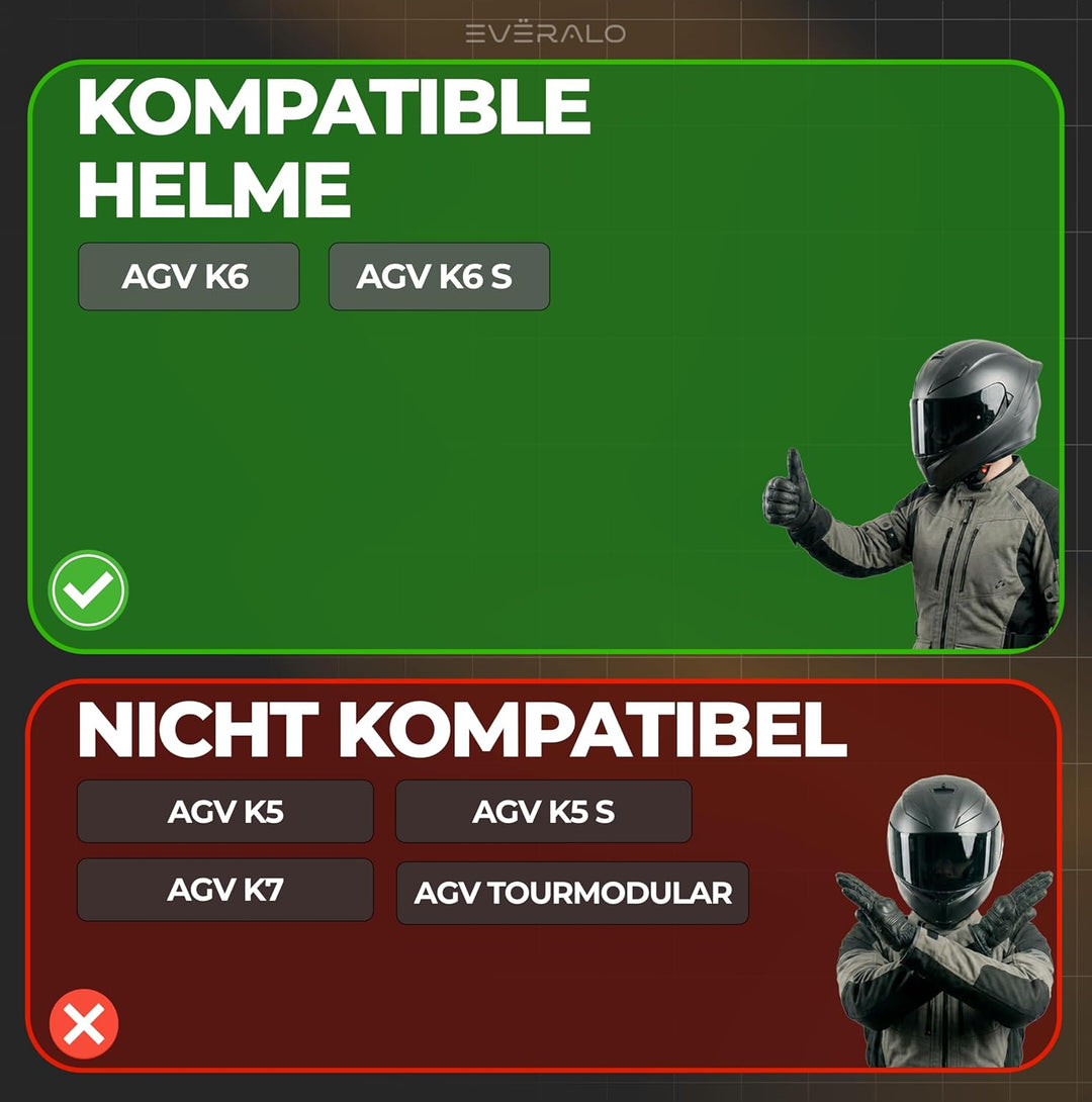 Antibeschlag Linse Kompatibel mit Visier Agv K6 - K6 S – Antifog Folien Einsatz Spezifisch für Syste