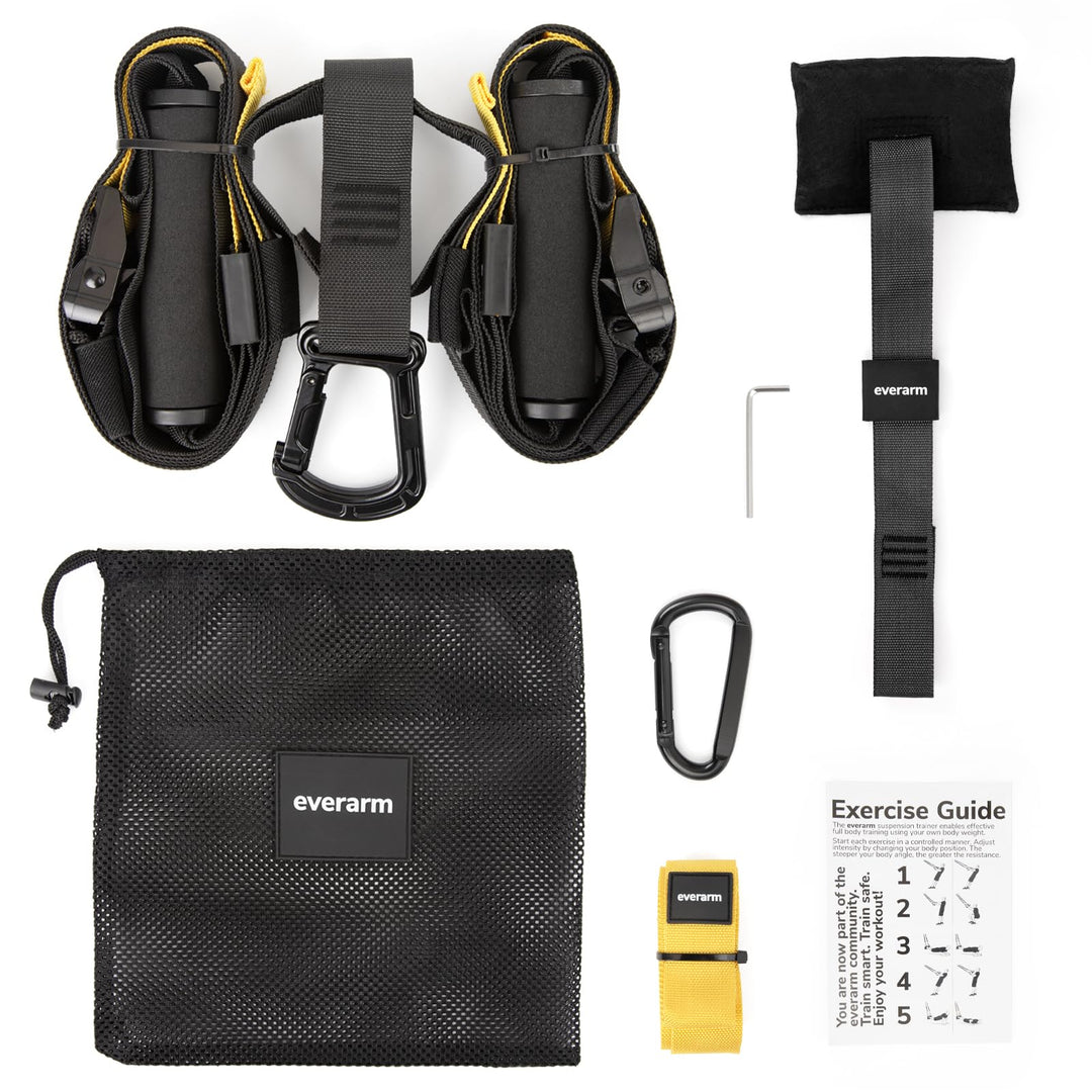 Schlingentrainer Set mit Türanker - Profi Suspension Trainer für Ganzkörpertraining - Sling Trainer