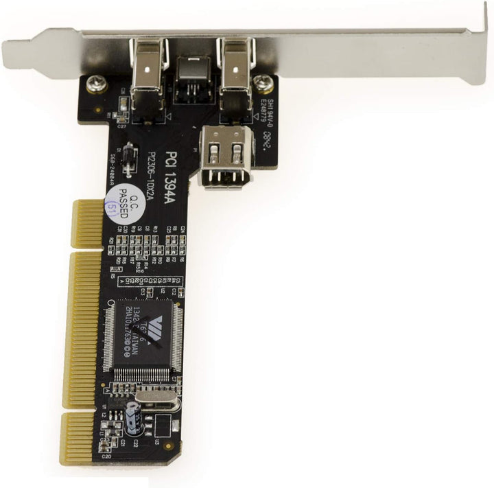 KALEA-INFORMATIQUE PCI-zu-FireWire 400 IEEE1394a 3+1-Port-Controller-Karte mit VIA-Chipsatz. Mit abg