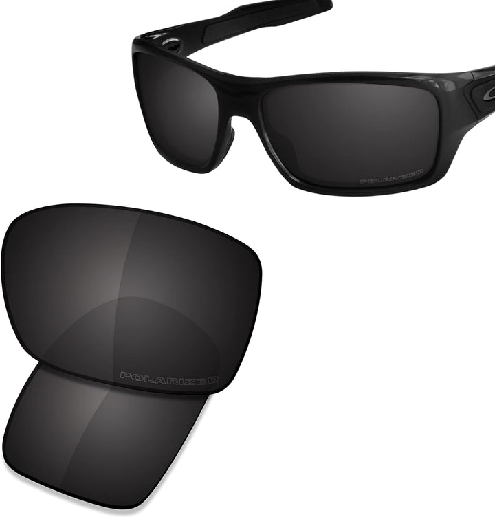 Saucer Premium Ersatzgläser für Oakley Turbine OO9263 Sonnenbrillen High Definition - Carbon Black P