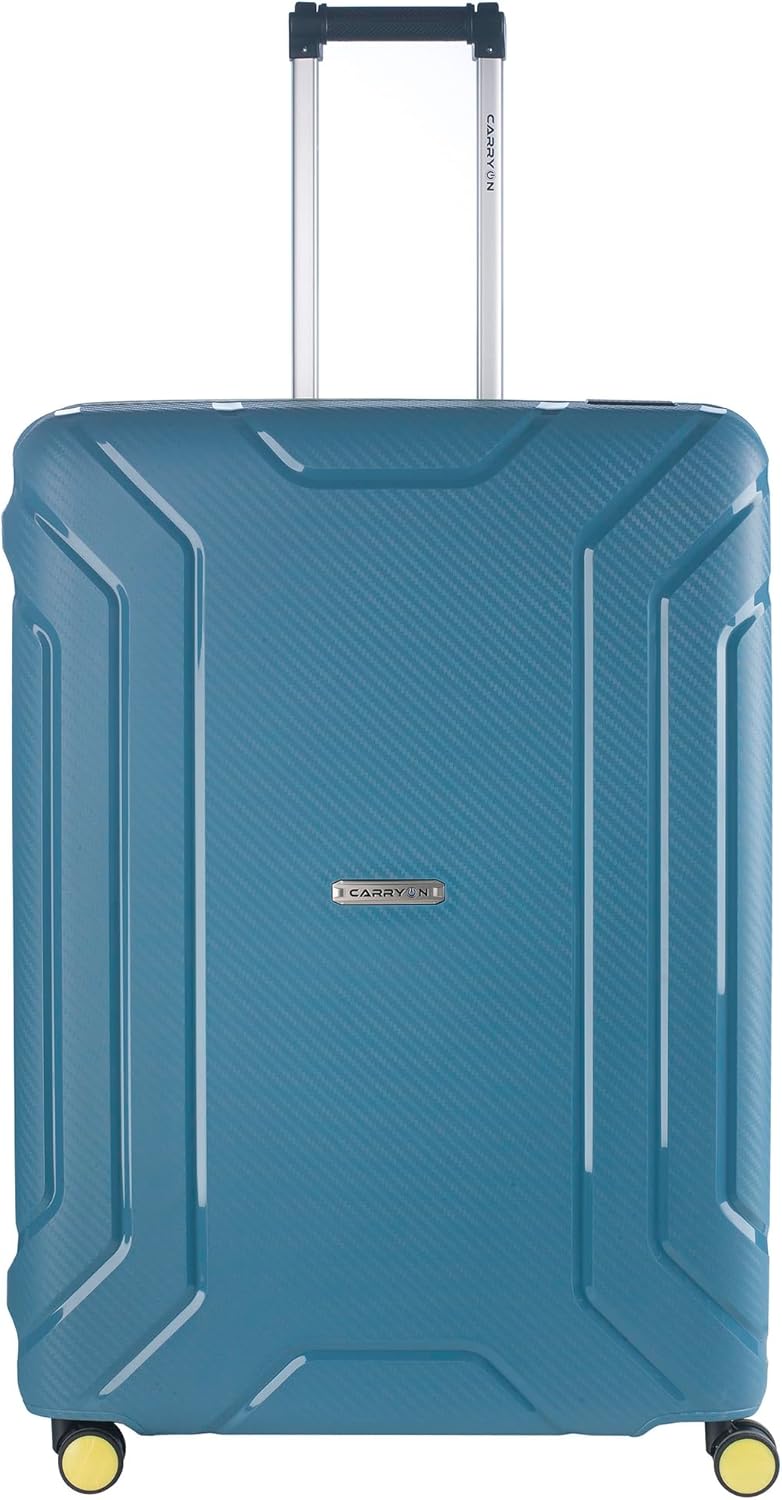 CarryOn Steward Hartschale Reisekoffer M - Koffer Dreipunkt Verschluss TSA (blau, M - 65cm) M - 65cm