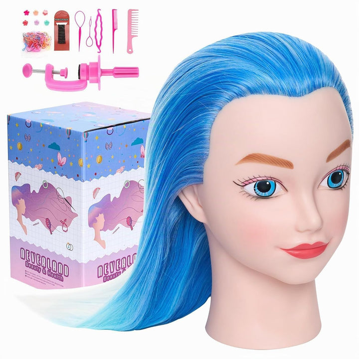 NEVERLAND Professionelle Frisur 20 inch 100% Synthetisches Haar Training Kopf Ein menschliches Model