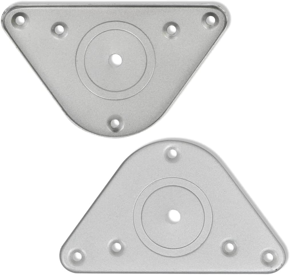 vidaXL 4X Ø60mm Tischbein Tischbeine Tischfüsse Möbelbein Stützfuss stabil 110cm 1100 mm Nickel-gebü