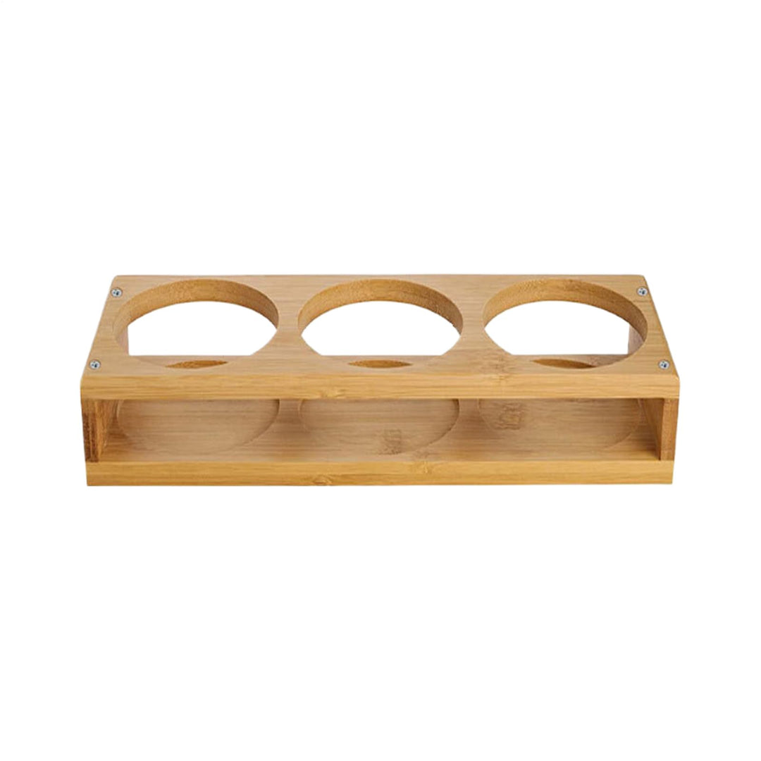 Becherhalter | Bierglashalter aus Holz | 3 Löcher Flaschentablett Getränkebehälter für Restaurant Kü