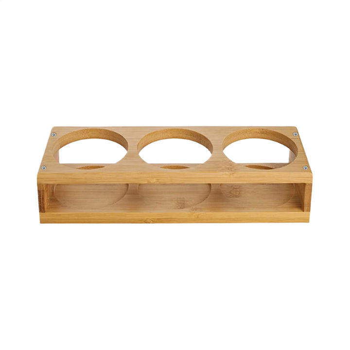Becherhalter | Bierglashalter aus Holz | 3 Löcher Flaschentablett Getränkebehälter für Restaurant Kü