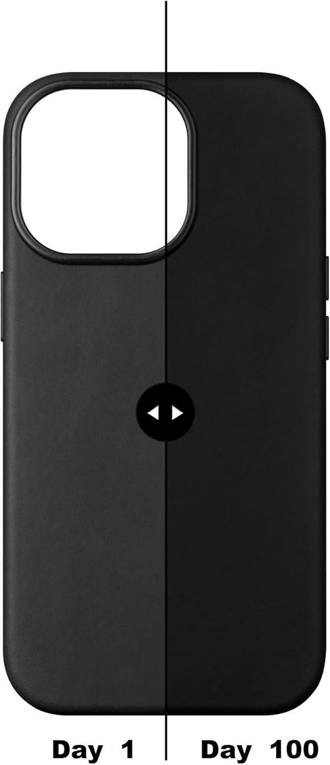 maogoam Echt Leder Hülle für iPhone 14 Pro Max, Vintage Crazy Horse Leder Case, Kompatibel mit MagSa