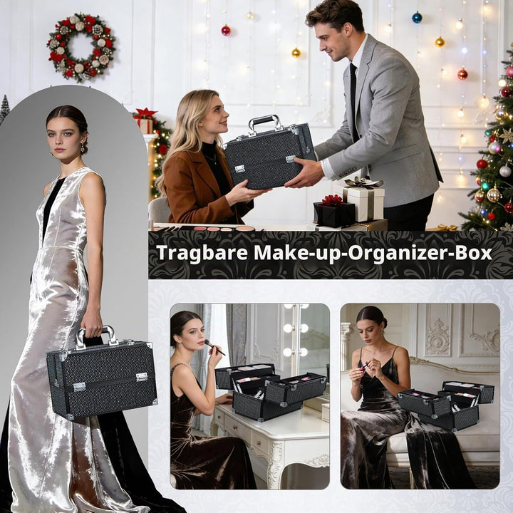 Kosmetikkoffer Schminkkoffer Make up Organizer Friseur Koffer Multikoffer Grosser Friseurkoffer Leer
