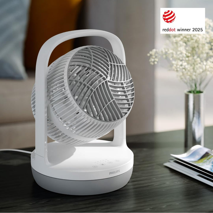 Philips Tischventilator Serie 2000. Stark & superleise mit SilentWings Technologie. 23 dB. Luftumwäl