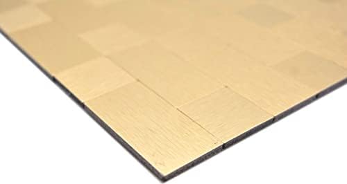 Mosaikfliese Selbstklebende Mosaike Kombi metall gold Küche Badezimmer MOS200-4G87_f