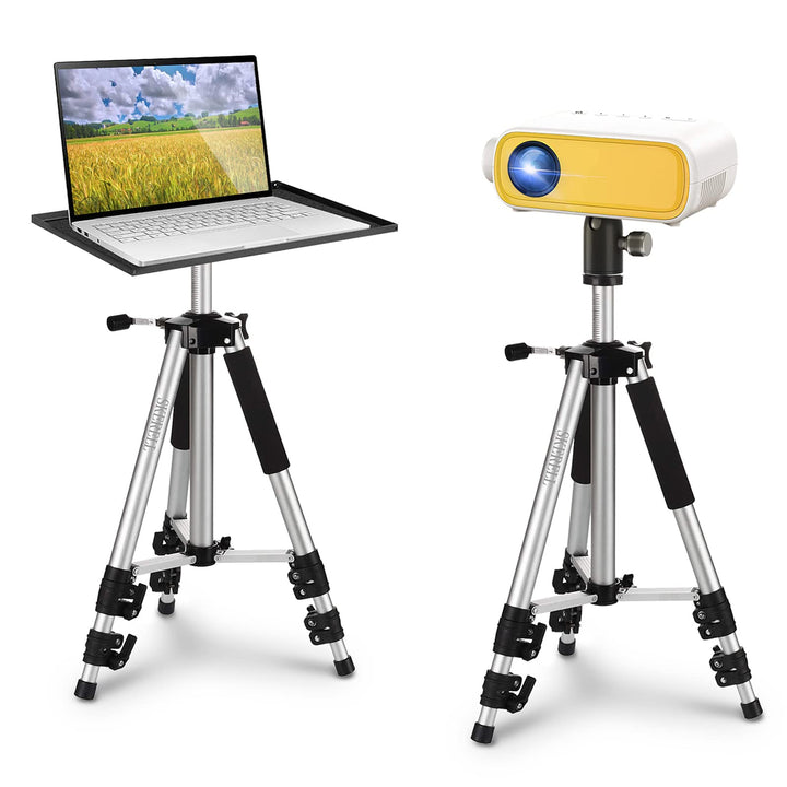 SKERELL Beamer Ständer Multifunktionaler Bodenständer für Projektor&Laptop&Kamera, Tragbarer Alumini