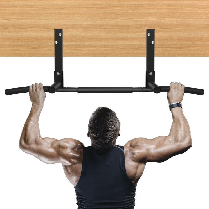 Klimmzugstangen Klimmzugstange Wandmontage Heimturnhalle Pull Up Bar, 3 Loch, Multifunktionale Edels