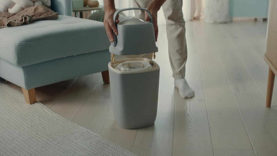 (air)well bin Windeleimer Geruchsdicht – Windelmülleimer mit Geruchsstopp-System, Einhändige Bedienu
