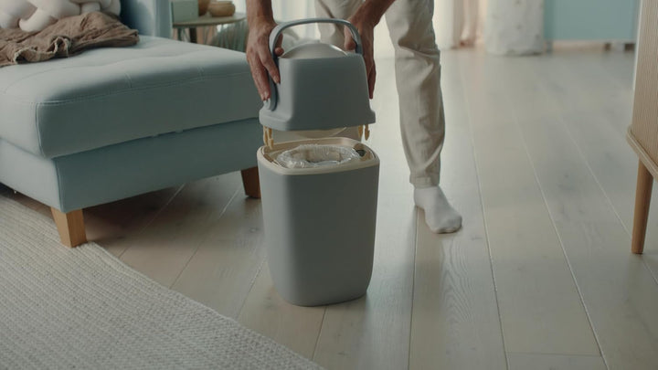 (air)well bin Windeleimer Geruchsdicht – Windelmülleimer mit Geruchsstopp-System, Einhändige Bedienu